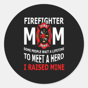 brandweerman Firefighter Mam Sommige mensen Ronde Sticker