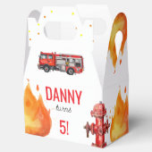 Brandweerman Firetruck Theme Favoriete Box Bedankdoosjes (Geopend)