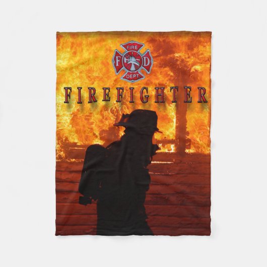 brandweerman fleece deken (Voorkant)
