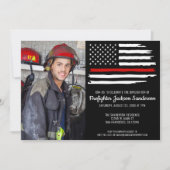 Brandweerman Foto Fire Academy Afstuderen Kaart (Voorkant)