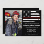 Brandweerman Foto Fire Academy Afstuderen Kaart (Voorkant / Achterkant)