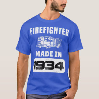  brandweerman geboren in 1934 89 jaar oud Fath T-shirt