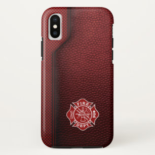 Brandweerman Gedrukt Leer Case-Mate iPhone Case