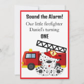 Brandweerman geef het alarm kaart (Voorkant)