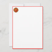 Brandweerman Geluid het Alarm Bedankkaart (Achterkant)