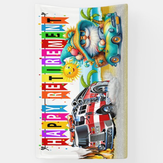 BRANDWEERMAN GELUKKIG PENSIOEN SPANDOEK (Verticaal)