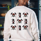 Brandweerman Gepersonaliseerde Naam Halloween Gift Trui