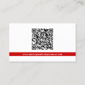 Brandweerman Gepersonaliseerde QR-code Brandweer Visitekaartje (Achterkant)