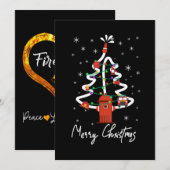 Brandweerman Geschenk | Prettig Kerstmis Brandweer Feestdagenkaart (Voorkant / Achterkant)