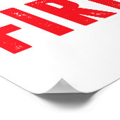 Brandweerman Geschenk Voor Mannen Funny Brandweerm Poster (Hoek)