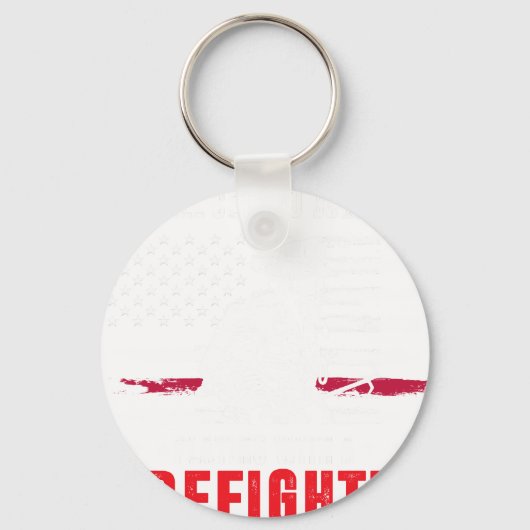 Brandweerman Geschenk Voor Mannen Funny Brandweerm Sleutelhanger (Voorkant)