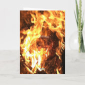 brandweerman gevouwen Wenskaart Kaart (Achterkant)