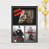 brandweerman gevouwen Wenskaart Kaart (Gele Bloem)