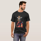 Brandweerman Giraffe T-shirt (Voorkant volledig)