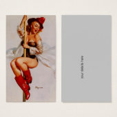  brandweerman gooit Visitekaartje op (Voorkant /achterkant)