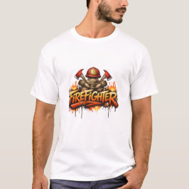 Brandweerman Graffiti Street Art T-Shirt