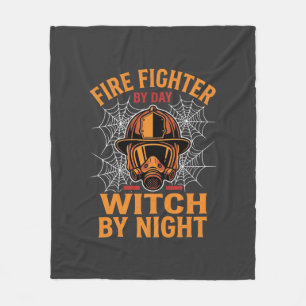 Brandweerman Halloween Heks Nacht Ontwerp Fleece Deken
