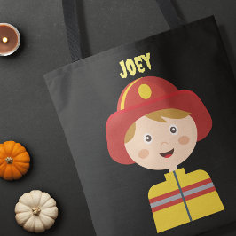 Brandweerman Halloween Trick Treat Tote Bag