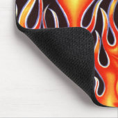 brandweerman Harley Racing Flames Gifts! Muismat (Hoek)