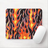 brandweerman Harley Racing Flames Gifts! Muismat (Met muis)
