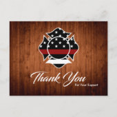 brandweerman - Hartelijk dank Briefkaart (Voorkant)