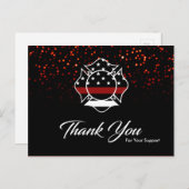 brandweerman - Hartelijk dank Briefkaart (Voorkant / Achterkant)