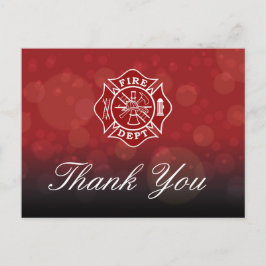 brandweerman - Hartelijk dank Briefkaart