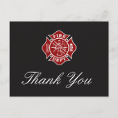 brandweerman - Hartelijk dank Briefkaart (Voorkant)