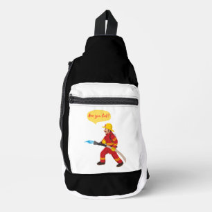 Brandweerman, heb je het warm? sling bag