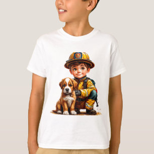 👨🚒 Brandweerman Held Honden Redding Cadeau 🚒 T-shirt