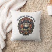 Brandweerman Held Kat Kat Grafisch T-shirt Kunst - Kussen (Deken)