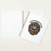 Brandweerman Held Kat Kat Grafisch T-shirt Kunst - Planner (Display)