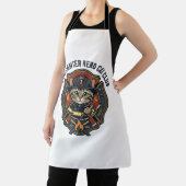 Brandweerman Held Kat Kat Grafisch T-shirt Kunst - Schort (Insitu)