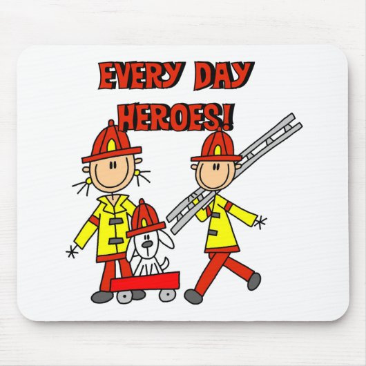 Brandweerman Helden Muismat (Voorkant)