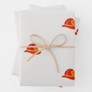 Brandweerman helm cadeauverpakking inpakpapier vel