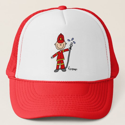 Brandweerman Hoed Trucker Pet (Voorkant)