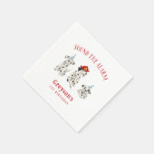 Brandweerman Hond Jongen Verjaardagspapier Servet (Hoek)