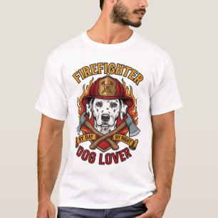 Brandweerman Hondenliefhebber Dalmatiner Brandweer T-shirt