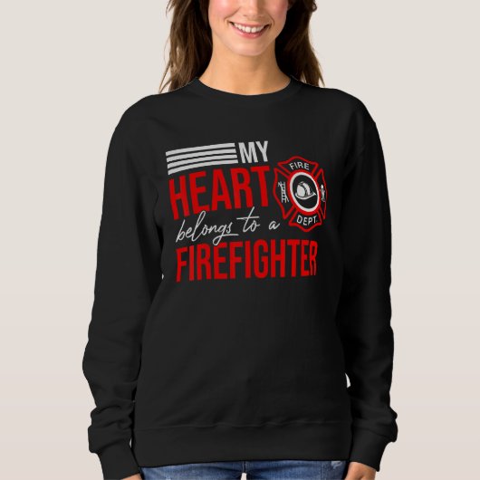 Brandweerman Husband Wife Fireman Fibranding Tool Trui (Voorkant)
