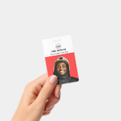 Brandweerman ID Foto Eenvoudige Logo Badge (Handheld)