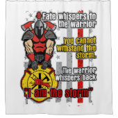Brandweerman Ik ben het Storm Douchegordijn (Voorkant)