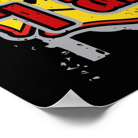 Brandweerman Ik ben het Storm Poster (Hoek)