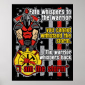 Brandweerman Ik ben het Storm Poster (Voorkant)