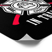 brandweerman in de afdeling opleiding brandbestrij poster (Hoek)