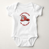 Brandweerman in de Baby-trainingspak Romper (Voorkant)