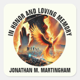 Brandweerman in Loving Memory Sticker