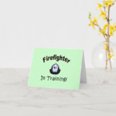 brandweerman in opleiding kaart (Gele Bloem)