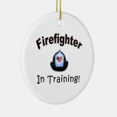 brandweerman in opleiding keramisch ornament (Rechts)