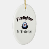 brandweerman in opleiding keramisch ornament (Rechts)