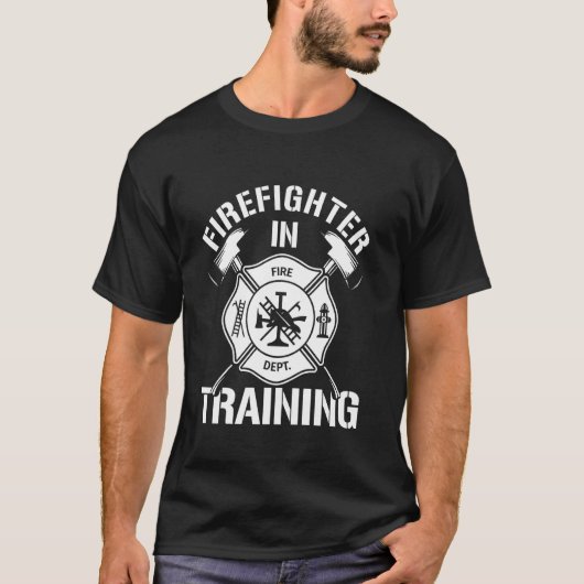 brandweerman in trainingsbrandweerman t-shirt (Voorkant)